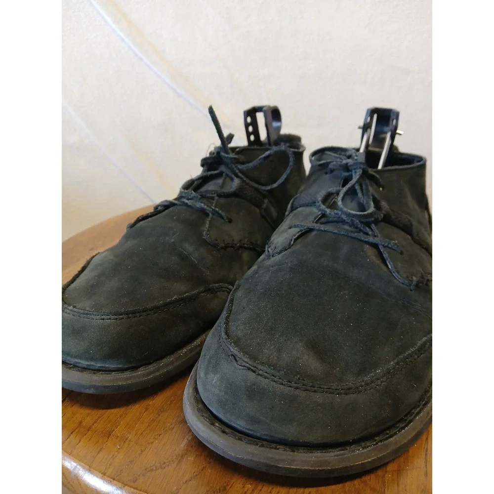 Xero coalton Chukka low leather booy shoe barefoot minimal black suede  mens 8